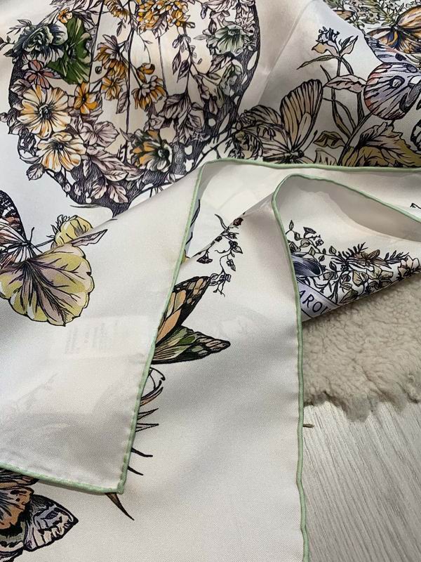 Dior silk scarf 90X90cm E02 (13)